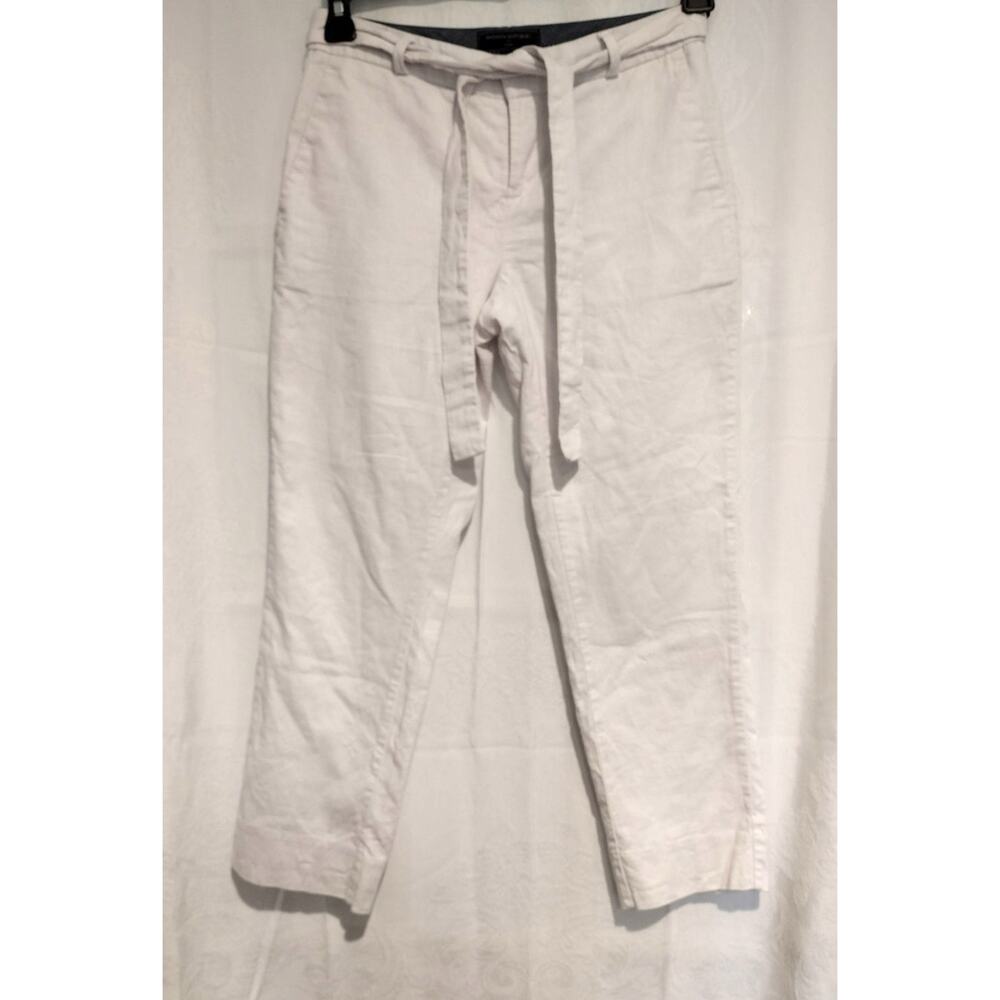 Banana Republic Size 2P Avery Linen-Cotton Ankle Pants Coastal Chic Old Money